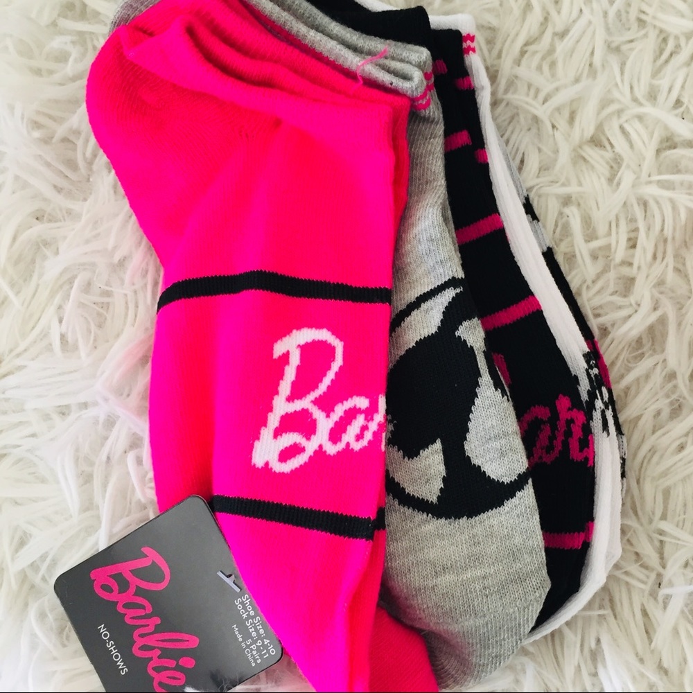 Barbie No Show 5 Pairs Pack